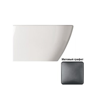 Фото 40373 Althea Cover биде подвесное 52x36  Матовый графит  Plus-Ton®