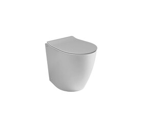 Фото 40374R Althea Cover Rimless Plus+Ton унитаз приставной 52x36  Матовый белый Plus-Ton®