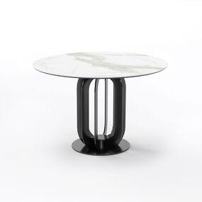 Фото Top concept Стол круглый Castro 100, керамика матовая, белая