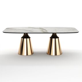 Фото Top concept Стол овальный Lucas 230, керамика матовая, белая