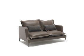 Фото Top concept Rey диван прямой двухместный замша серый