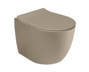 Фото 40375R Althea Cover Rimless Plus+Ton унитаз подвесной 52x36 см  Матовый  капучино Plus-Ton®
