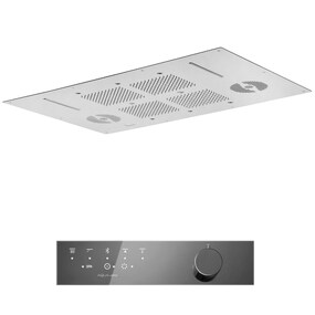 Фото KT035AXX AQUAelite SPA Home верхний душ потолочного крепления с 4-мя режимами, 850x540 мм Полированная нержавеющая сталь 02Q